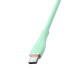 Кабель Vention USB 2.0 C Male to C Male 5A Cable 1M Light Green Silicone Type (TAWGF) Код: 427032-14