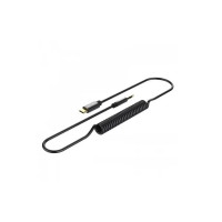 Кабель Перехідник Vention Type-C to 3.5mm Male Spring Audio Cable 1M Black Metal Type (BGABF) Код: 420382-14