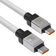 Кабель Baseus CoolPlay Series Fast Charging Cable Type-C to Type-C 100W 2m Белый Код: 456962-14