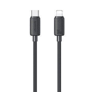 Кабель Usams US-SJ692 30W Striped Data Cable Type-C To Lightning-KY Series 1m black Код: 437452-14