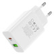 Мережевий зарядний пристрій BOROFONE BA56A Lavida dual port PD20W+QC3.0 charger White Код: 405033-14