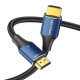 Кабель Vention Cotton Braided HDMI-A Male to Male HD Cable 8K 1.5M Blue Aluminum Alloy Type