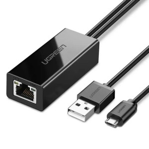 Перехідник UGREEN Ethernet Adapter for TV Stick (Черное) Код: 458923-14