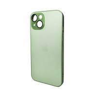 Чохол для смартфона AG Glass Matt Frame Color Logo for Apple iPhone 15 Light Green Код: 430193-14