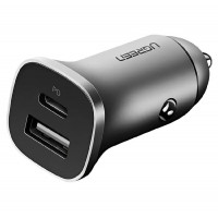 Автомобільний зарядний пристрій UGREEN CD130 Dual USB Car Charger (Space Gray) (UGR-30780) Код: 405563-14
