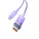 Кабель Baseus Explorer Series Fast Charging Cable with Smart Temperature Control USB-C to USB-C 100W 1m Nebula Purple Код: 457083-14