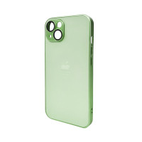 Чохол для смартфона AG Glass Matt Frame Color Logo for Apple iPhone 13 Light Green Код: 430143-14