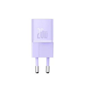 Мережевий зарядний пристрій Baseus GaN5 Fast Charger(mini) 1C 20W EU Purple