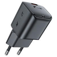 Мережевий зарядний пристрій ACEFAST A73 mini PD20W GaN USB-C charger Black Код товара: 420333-14
