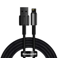 Кабель Baseus Tungsten Gold Fast Charging Data Cable USB to iP 2.4A 2m Черное