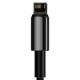 Кабель Baseus Tungsten Gold Fast Charging Data Cable USB to iP 2.4A 2m Черное Код: 457063-14