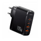 Мережевий зарядний пристрій Usams US-CC145 T44 100W 4 Ports GaN Fast 2A+2C Charger (EU) Black Код: 412723-14