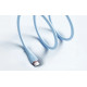 Кабель Vention USB 2.0 C Male to C Male 5A Cable 1M Light Blue Silicone Type (TAWSF) Код: 427033-14