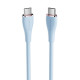 Кабель Vention USB 2.0 C Male to C Male 5A Cable 1M Light Blue Silicone Type (TAWSF) Код: 427033-14