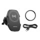 Тримач для мобiльного з БЗП BOROFONE BH215 Adelante magnetic wireless fast charging car holder(air outlet) Black