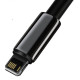 Кабель Baseus Tungsten Gold Fast Charging Data Cable USB to iP 2.4A 2m Черное Код: 457063-14