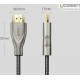 Кабель UGREEN HD131 HDMI Carbon Fiber Zinc Alloy Cable 2m (Gray) (UGR-50108)