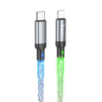 Кабель HOCO U112 Shine PD charging data cable for iP Gray Код: 427313-14