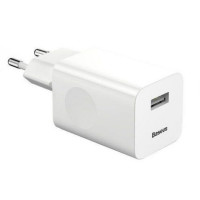 Мережевий зарядний пристрій Baseus Home Charger 1USB QC3.0 12V/2A White Код товара: 405013-14