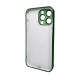 Чохол для смартфона AG Glass Sapphire Frame MagSafe Logo for Apple iPhone 15 Pro Max Cangling Green Код: 429123-14