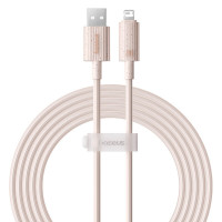 Кабель Baseus Habitat Series Fast Charging Cable USB to iP 2.4A 2m Wheat Pink