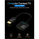 Адаптер Vention DP to HDMI Converter 0.15M Black