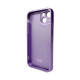 Чохол для смартфона AG Glass Matt Frame Color Logo for Apple iPhone 13 Light Purple Код: 430144-14