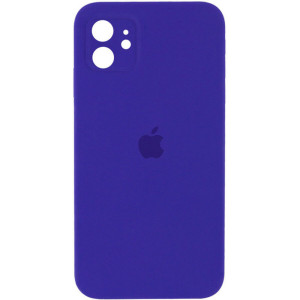 Чохол для смартфона Silicone Full Case AA Camera Protect for Apple iPhone 12 22,Dark Purple Код: 430294-14