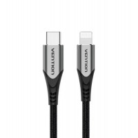 Кабель Vention USB 2.0 C to Lightning Cable 1M Gray Aluminum Alloy Type (TACHF) Код: 427184-14