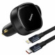 Автомобільний зарядний пристрій Baseus Enjoyment Retractable 2-in-1 Car Charger C+L 30W Black Код: 416704-14