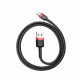 Кабель Baseus Cafule Cable USB For Type-C 3A 1m Red+Черное Код: 462574-14