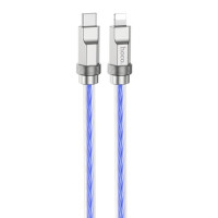 Кабель HOCO U113 Solid PD silicone charging data cable iP Blue Код: 427284-14