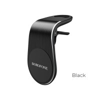 Тримач для мобільного BOROFONE BH10 Air outlet magnetic in-car holder Black Код: 404954-14