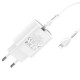 Мережевий зарядний пристрій HOCO N14 Smart Charging single port PD20W charger set(C to iP) White Код: 405444-14