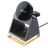 Бездротовий зарядний пристрій ACEFAST E17 desktop 3-in-1 wireless charging holder Black Код: 424814-14
