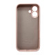 Чохол для смартфона Silicone Full Case AA Camera Protect for Apple iPhone 16 15,Pink Sand Код: 459244-14