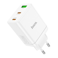 Мережевий зарядний пристрій HOCO N33 Start three-port PD35W(2C1A) charger White Код: 405614-14