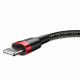 Кабель Baseus Cafule Cable USB For Lightning 1.5A 2m Red+Black Код: 452124-14