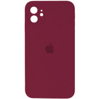 Чохол для смартфона Silicone Full Case AA Camera Protect for Apple iPhone 12 47,Plum Код: 430814-14