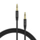 Кабель Vention 3.5mm Male to Male Audio Cable 1.5M Black Aluminum Alloy Type (BAXBG)