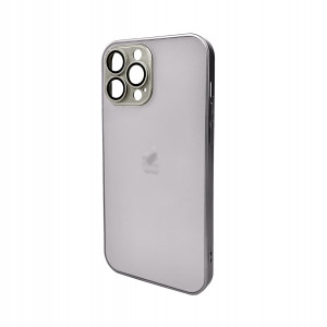 Чохол для смартфона AG Glass Matt Frame Color Logo for Apple iPhone 12 Pro Max Titanium Grey Код: 444144-14