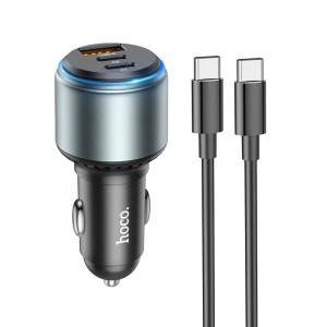 Автомобільний зарядний пристрій HOCO NZ9 Galloper 95Вт three-port(2C1A) car charger set (Type-C to Type-C) Черный Код: 405534-14