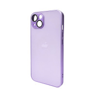 Чохол для смартфона AG Glass Matt Frame Color Logo for Apple iPhone 13 Light Purple Код: 430144-14