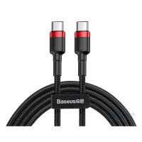 Кабель Baseus Cafule USB Cable Type-C-Type-C 3A 2m Red+Черный Код: 462584-14