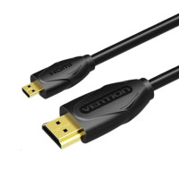 Кабель Vention Micro HDMI-HDMI 4K Cable 3M Black (VAA-D03-B300)