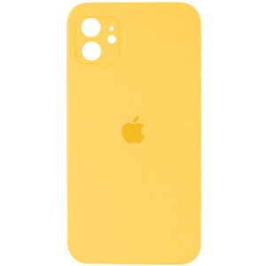 Чохол для смартфона Silicone Full Case AA Camera Protect for Apple iPhone 12 56,Sunny Yellow Код: 430295-14