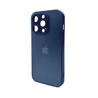 Чохол для смартфона AG Glass Matt Frame Color Logo for Apple iPhone 15 Pro Navy Blue Код: 430165-14