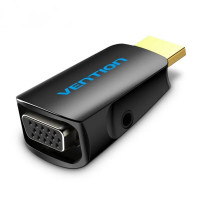 Перехідник Vention HDMI to VGA Converter 1080P with 3.5MM Audio (AIDB0) Код: 420495-14