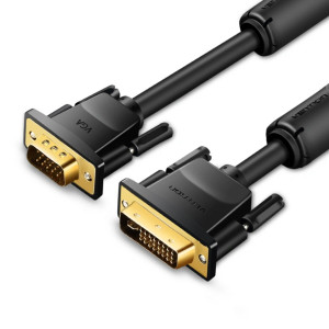 Кабель Vention DVI(24+5) to VGA Cable 1M Black (EACBF) Код: 420535-14