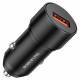 Автомобільний зарядний пристрій BOROFONE BZ19A Wisdom single port QC3.0 car charger set(Type-C) 18W Black